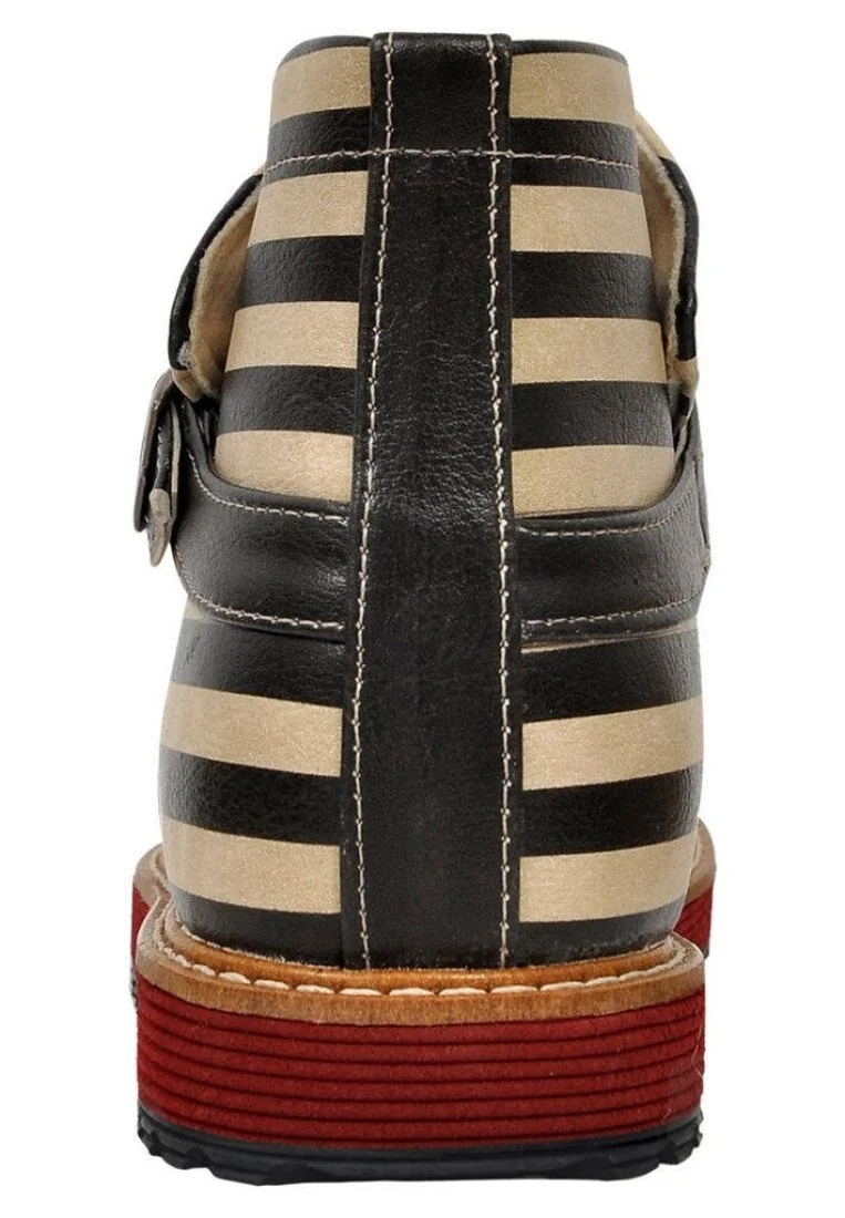 Femme Cuir Vegan Multicolore Bottines Chelsea - Love Hurts Motif