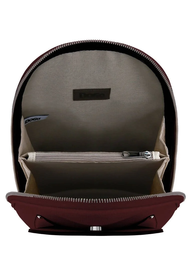 Femme Cuir Vegan Bourgogne Sac à dos - Deepness Motif