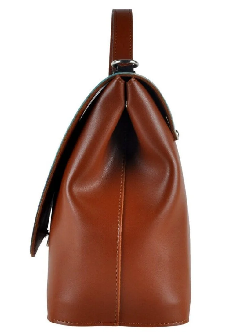 Femme Cuir Vegan Brun Sac à Main - Caretta-Hey Dude Motif