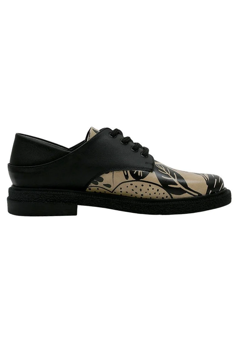 Femme Cuir Vegan Noir Chaussures Décontractées - Pure Grace Motif
