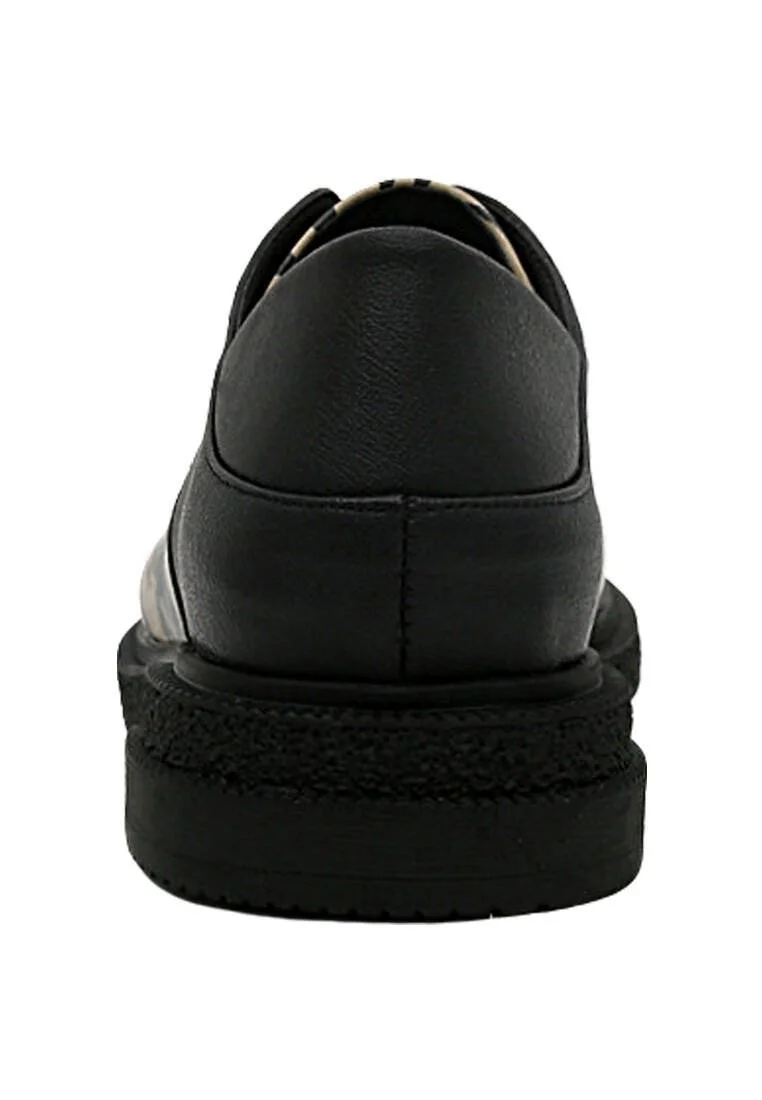Femme Cuir Vegan Noir Chaussures Décontractées - Pure Grace Motif