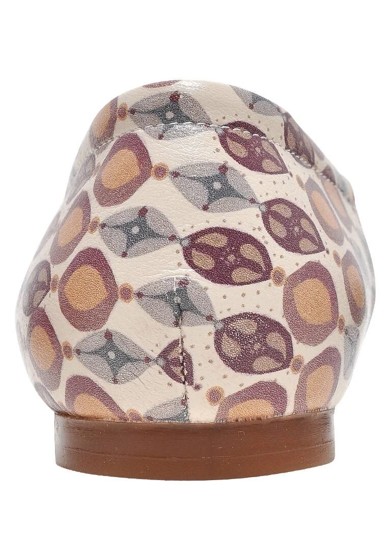 Femme Cuir Vegan Multicolore Chaussures Plates - Your Mind Motif