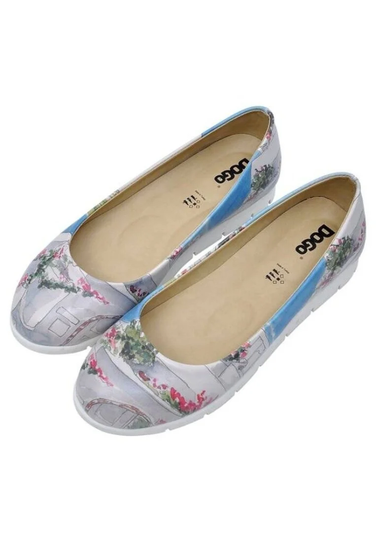 Femme Cuir Vegan Multicolore Chaussures Plates - Sea You Soon Motif