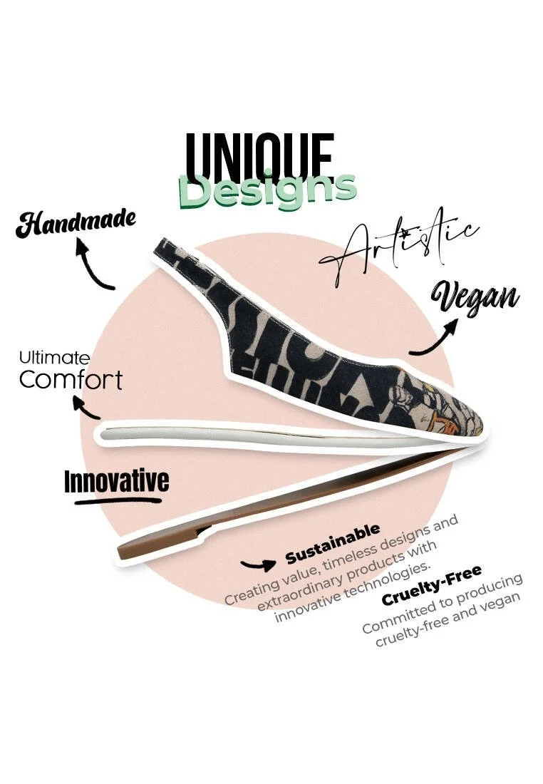 Femme Cuir Vegan Multicolore Chaussures Plates - Supper Motif