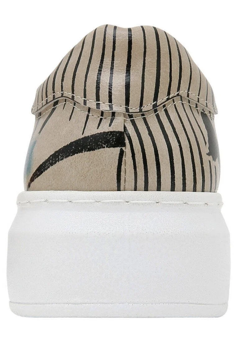 Femme Cuir Vegan Gris Baskets - Tiny But Mighty Motif