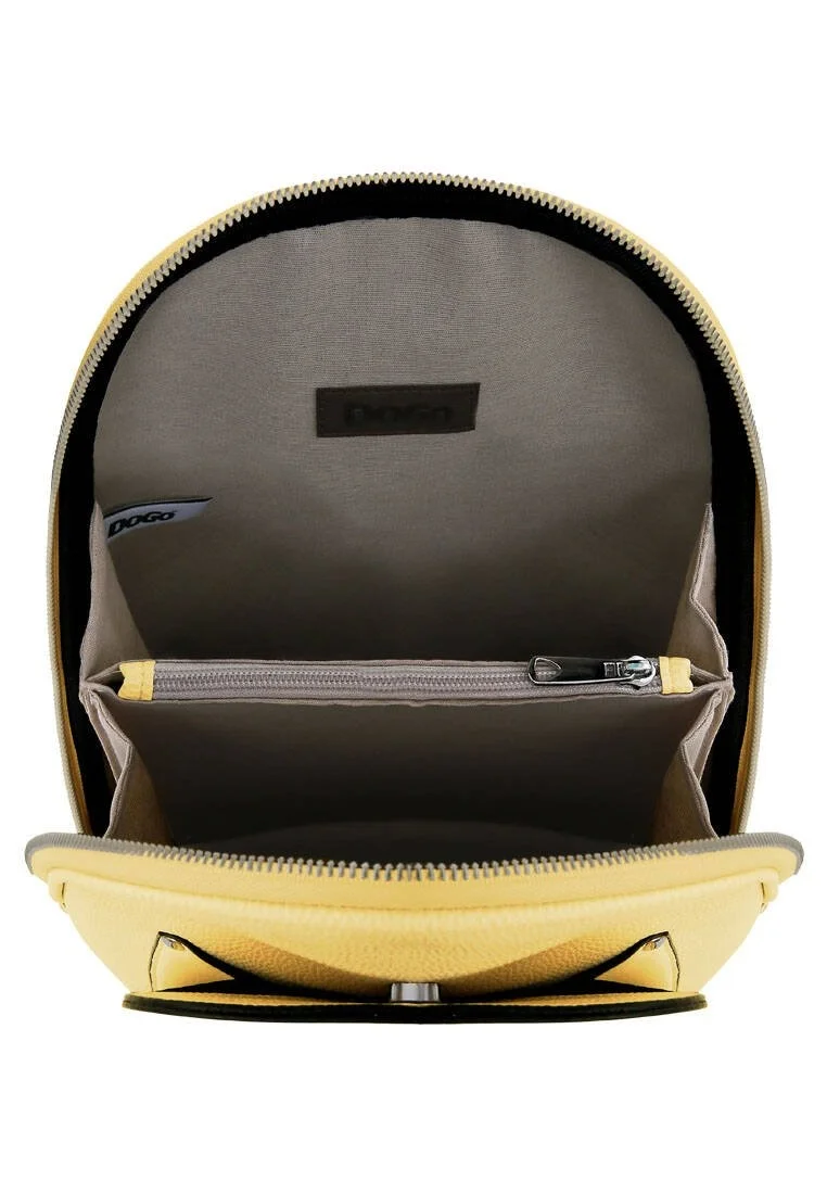 Femme Cuir Vegan Jaune Sac à dos - Royal Dogs Motif