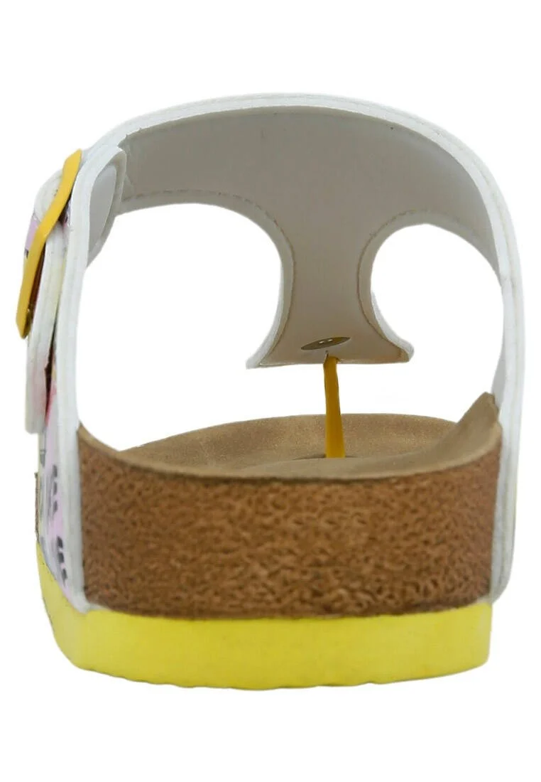 Femme Cuir Vegan Jaune Sandales - The Creation of the Collage Motif