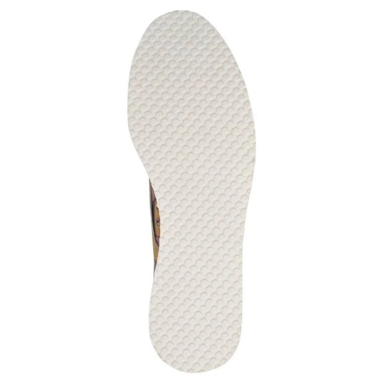 Femme Cuir Vegan Multicolore Baskets - Cat Head Motif
