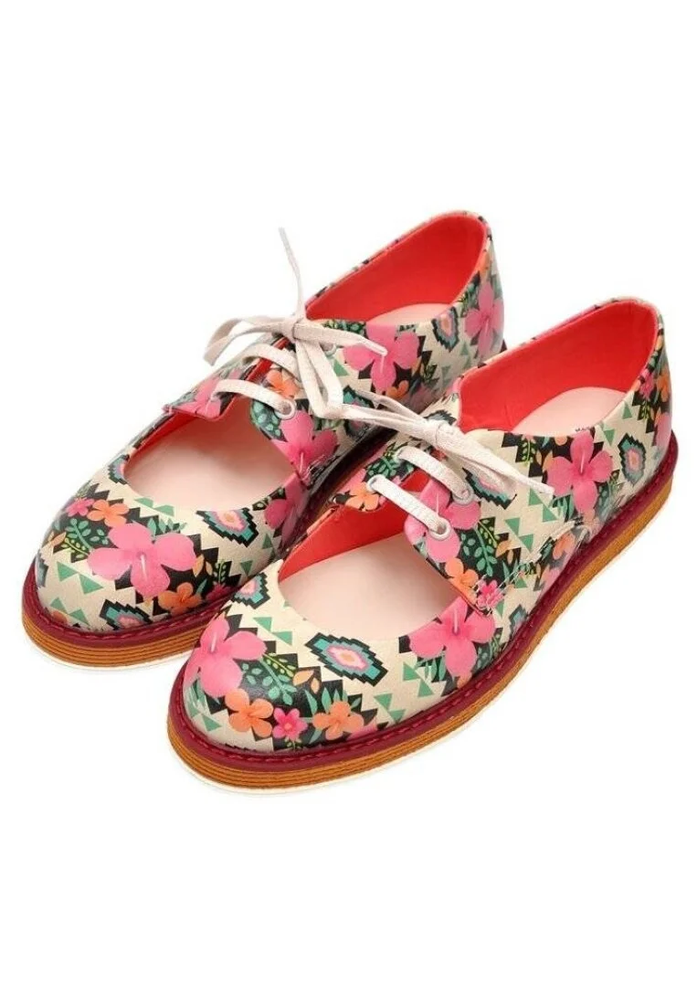 Femme Cuir Vegan Multicolore Baskets - I am Still Growing Motif