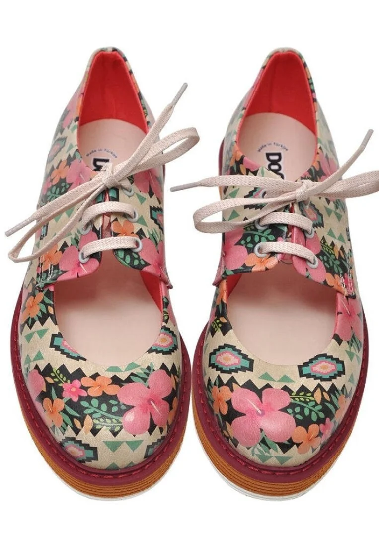 Femme Cuir Vegan Multicolore Baskets - I am Still Growing Motif