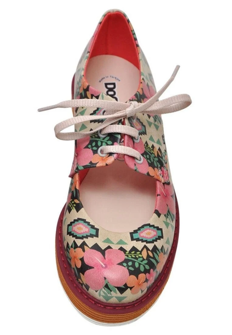 Femme Cuir Vegan Multicolore Baskets - I am Still Growing Motif