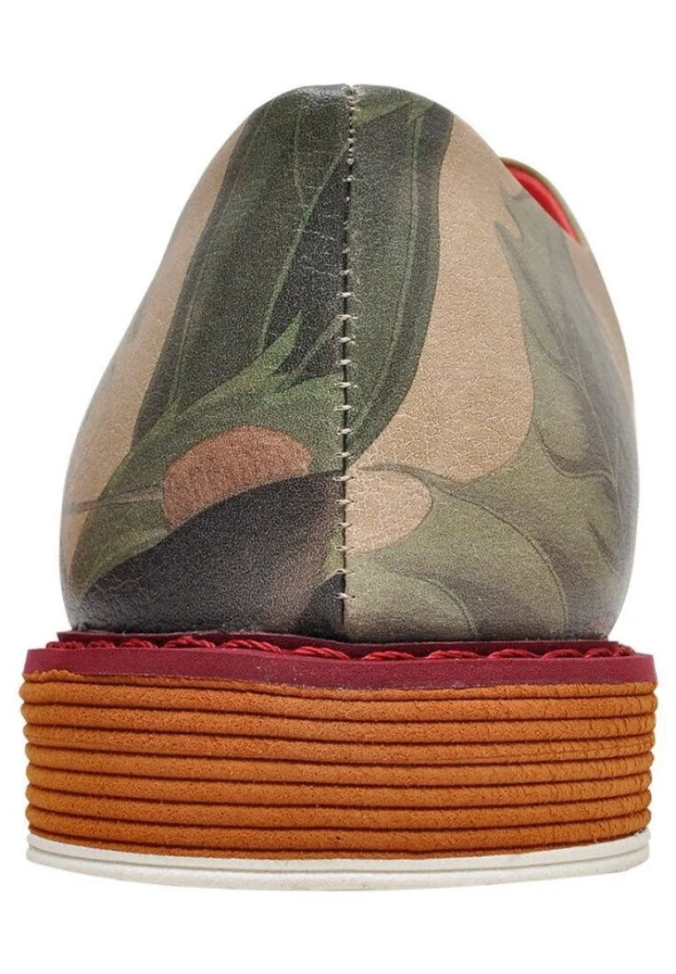Femme Cuir Vegan Multicolore Baskets - Duck Motif