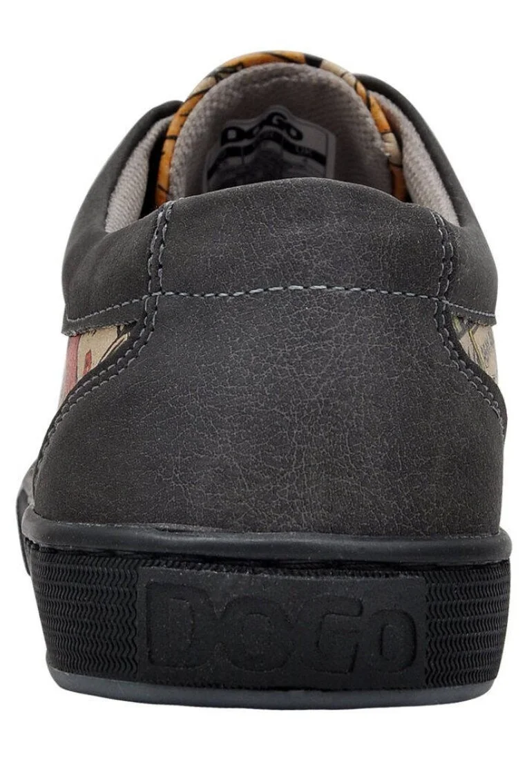 Femme Cuir Vegan Multicolore Baskets - Zombie Nation Motif