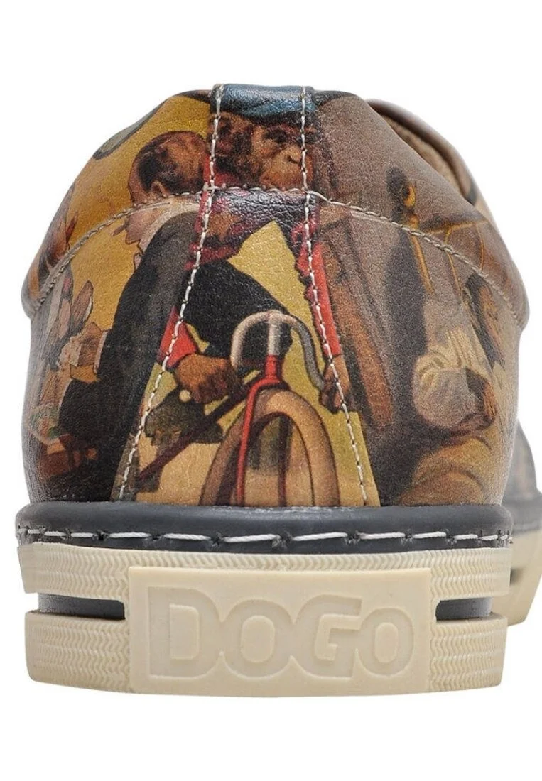 Femme Cuir Vegan Multicolore Baskets - Barnum Motif
