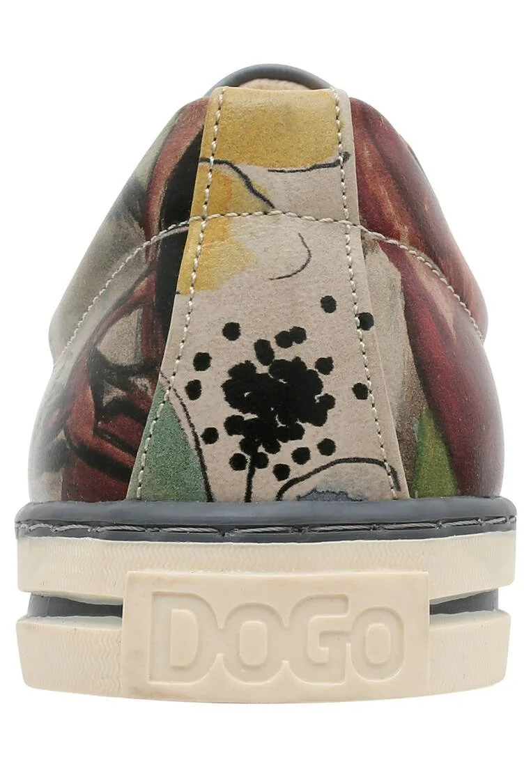 Femme Cuir Vegan Multicolore Baskets - Still Life Motif