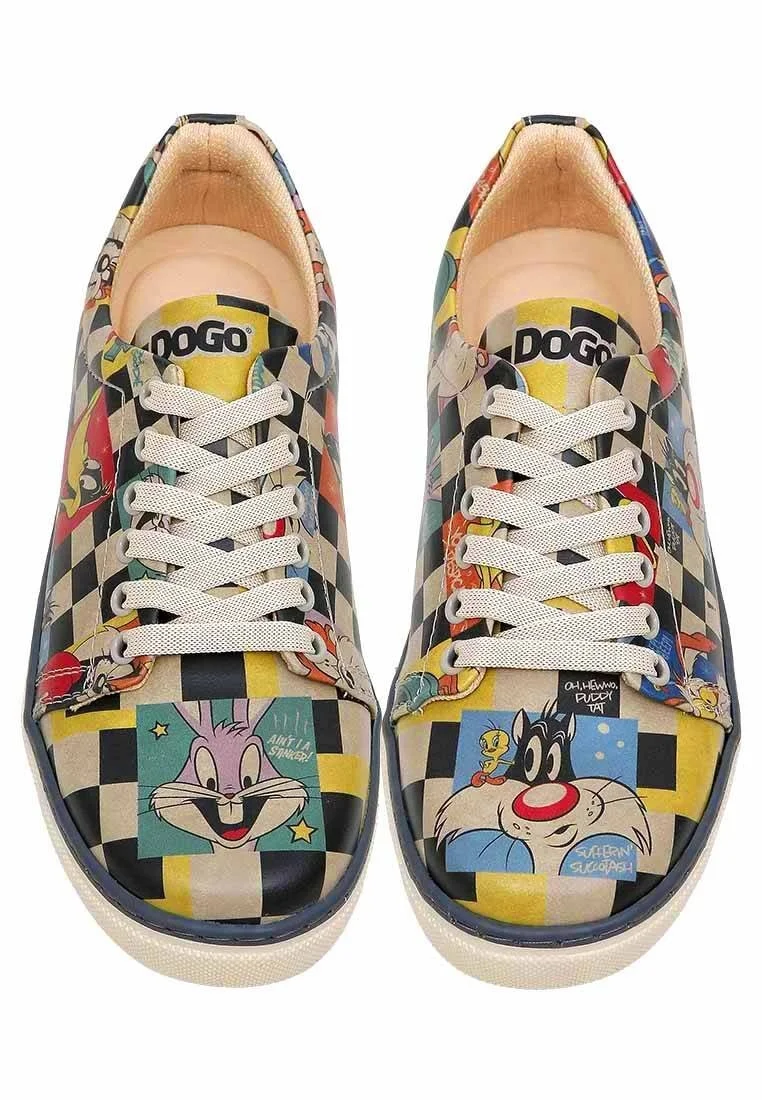 Femme Cuir Vegan Multicolore Baskets - Warner Bros You're Despicable Motif