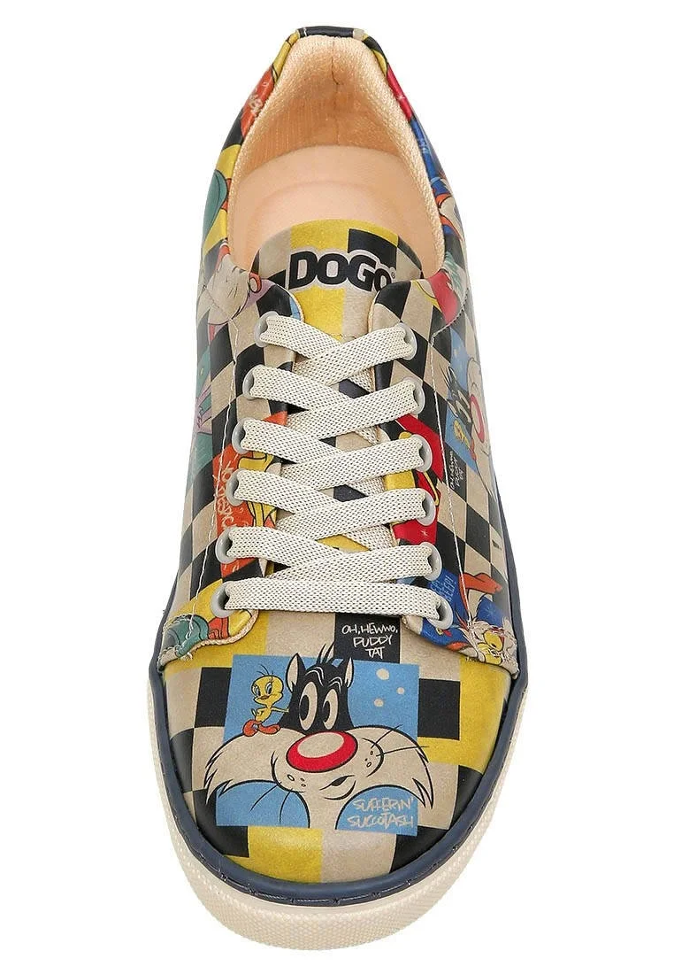 Femme Cuir Vegan Multicolore Baskets - Warner Bros You're Despicable Motif