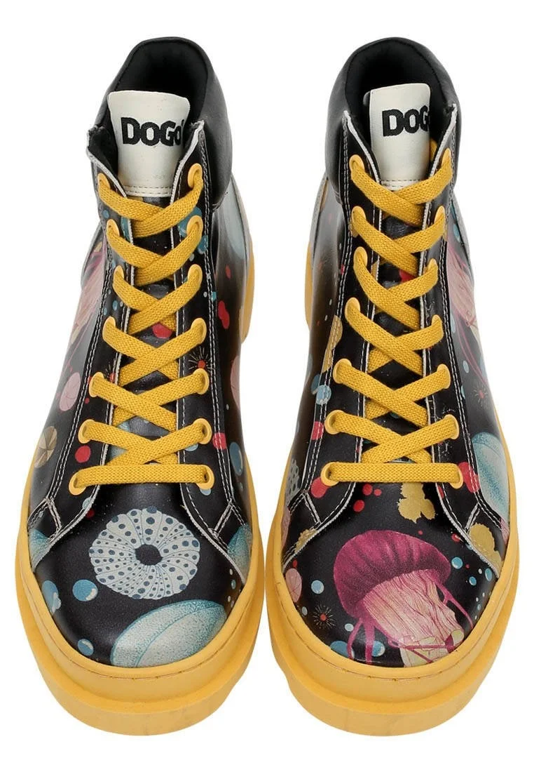 Femme Cuir Vegan Multicolore Bottes - Jelly Stars Motif