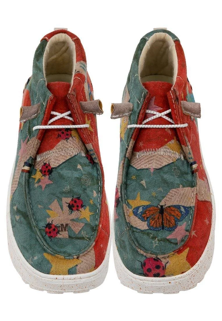 Dogo - Femme Cuir Vegan Multicolore Bottes - Paperanimals Motif (1) Dogo - Femme Cuir Vegan Multicolore Bottes - Paperanimals Motif (1)