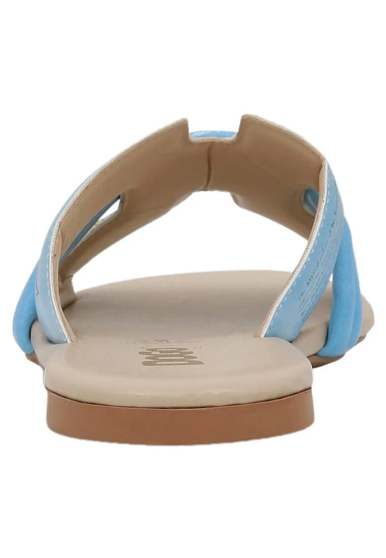 Femme Cuir Vegan Multicolore Chaussons - Burano Island Motif