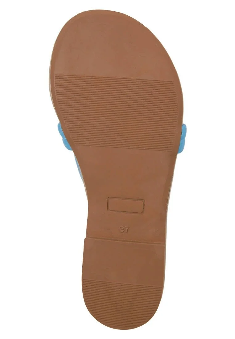 Femme Cuir Vegan Multicolore Chaussons - Burano Island Motif