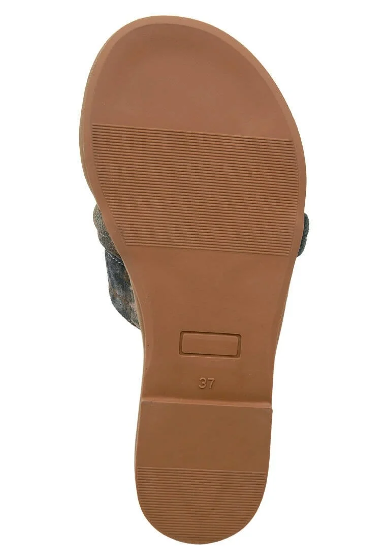 Femme Cuir Vegan Multicolore Chaussons - Ballerinas Motif
