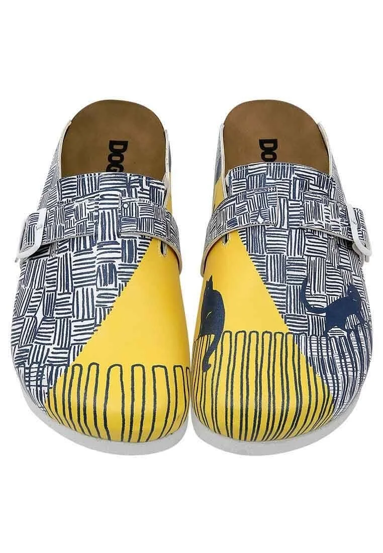 Femme Cuir Vegan Multicolore Chaussons - Florasancat Motif