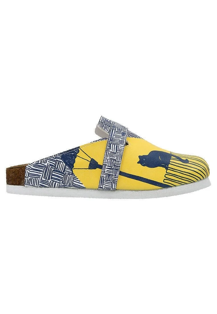 Femme Cuir Vegan Multicolore Chaussons - Florasancat Motif
