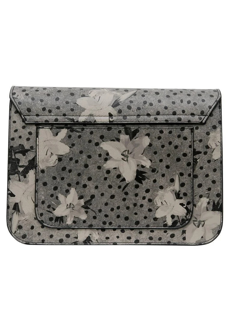 Femme Cuir Vegan Multicolore Sac à Main - Black Dress Motif