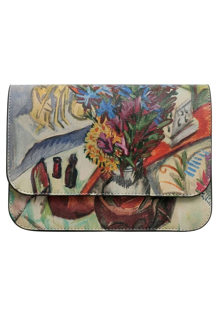 Femme Cuir Vegan Multicolore Sac à Main - Still Life Motif