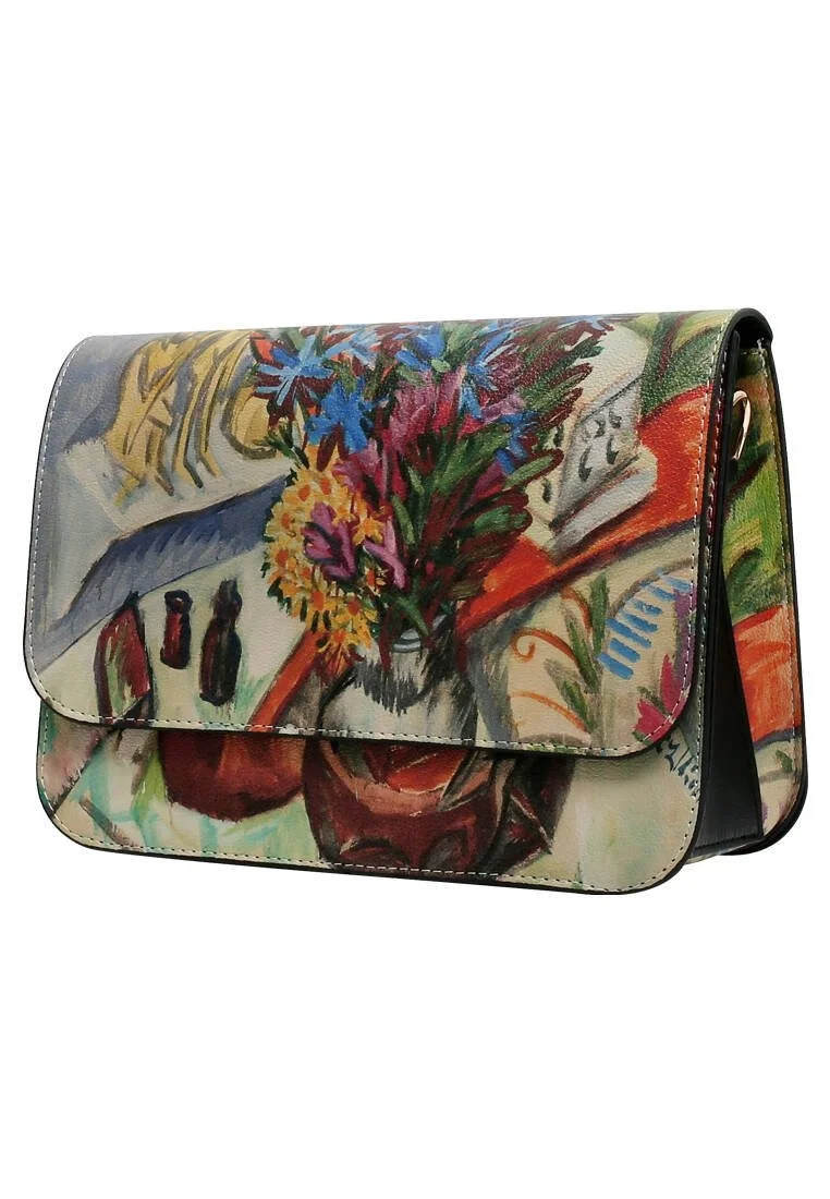Femme Cuir Vegan Multicolore Sac à Main - Still Life Motif