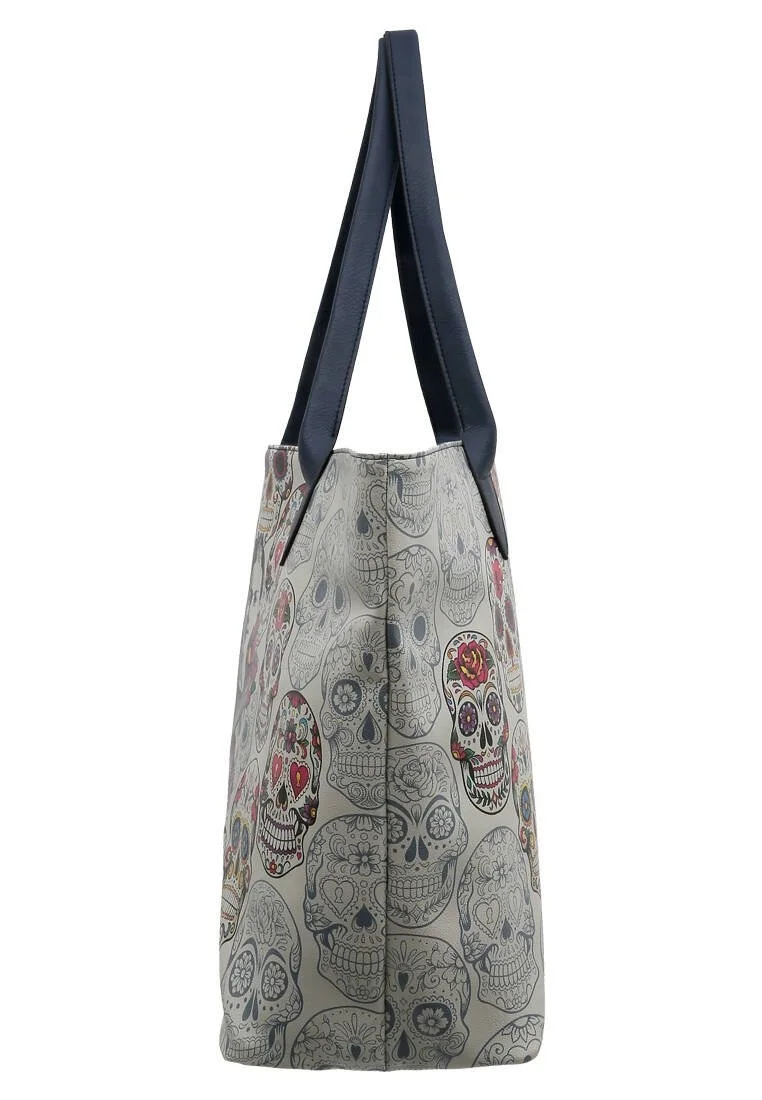 Femme Cuir Vegan Multicolore Sac d'épaule - FKL Frida Kahlo Remembrance of Frida Motif