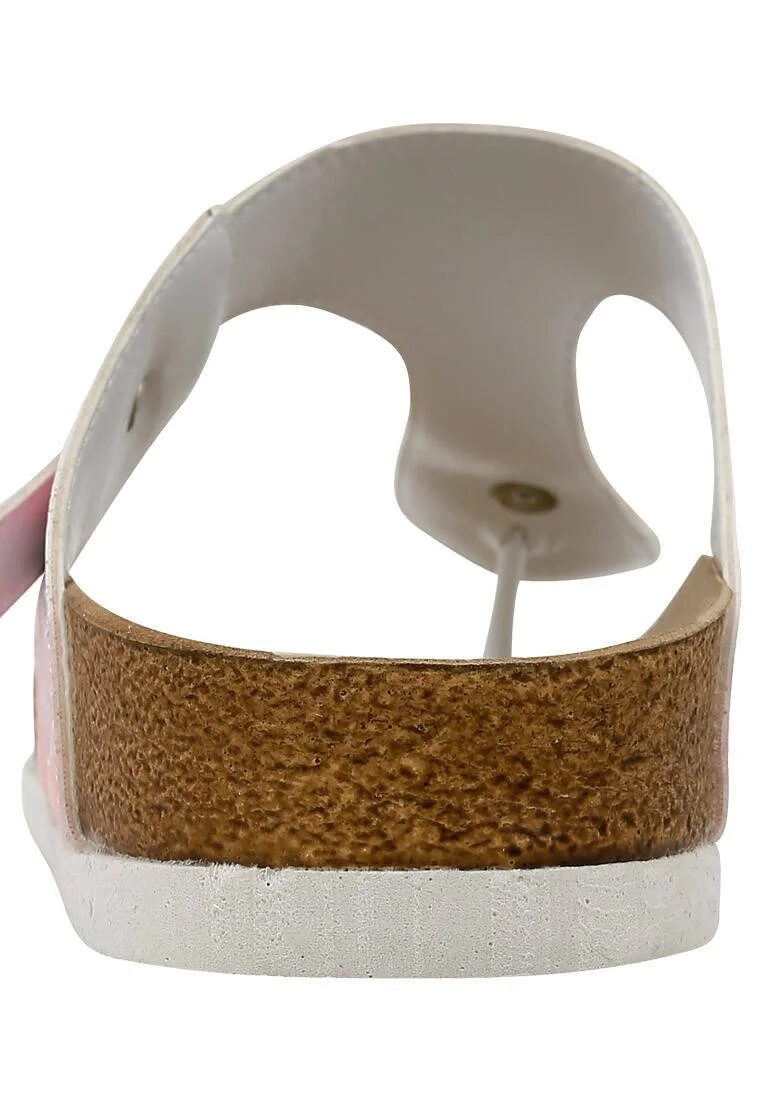 Femme Cuir Vegan Multicolore Sandales - Hello Motif