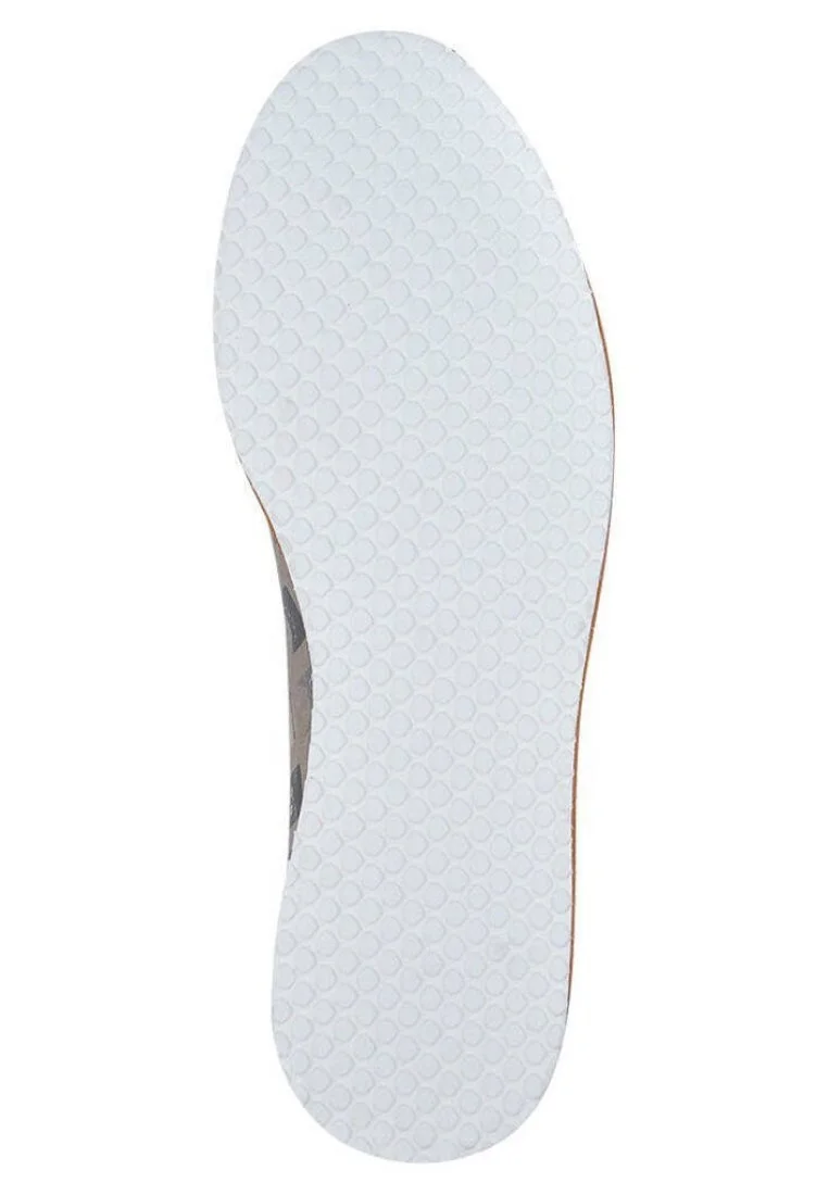 Femme Cuir Vegan Noir Baskets - Dots&leaves Motif