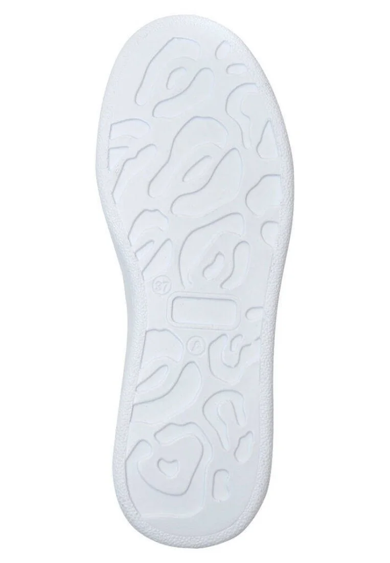 Femme Cuir Vegan Noir Baskets - We Rise, We Heal Motif