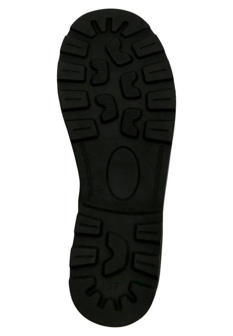 Femme Cuir Vegan Noir Bottes - Save the Bird Motif