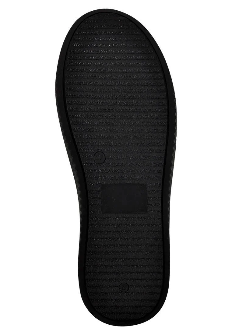 Femme Cuir Vegan Noir Bottes Longues - Bad Boy Motif