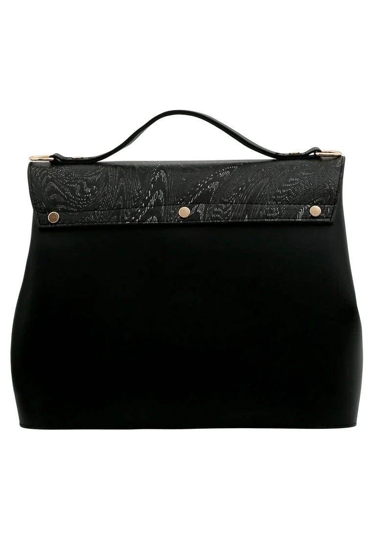 Femme Cuir Vegan Noir Sac à Main - Vincent van Gogh The Starry Night Muse Motif