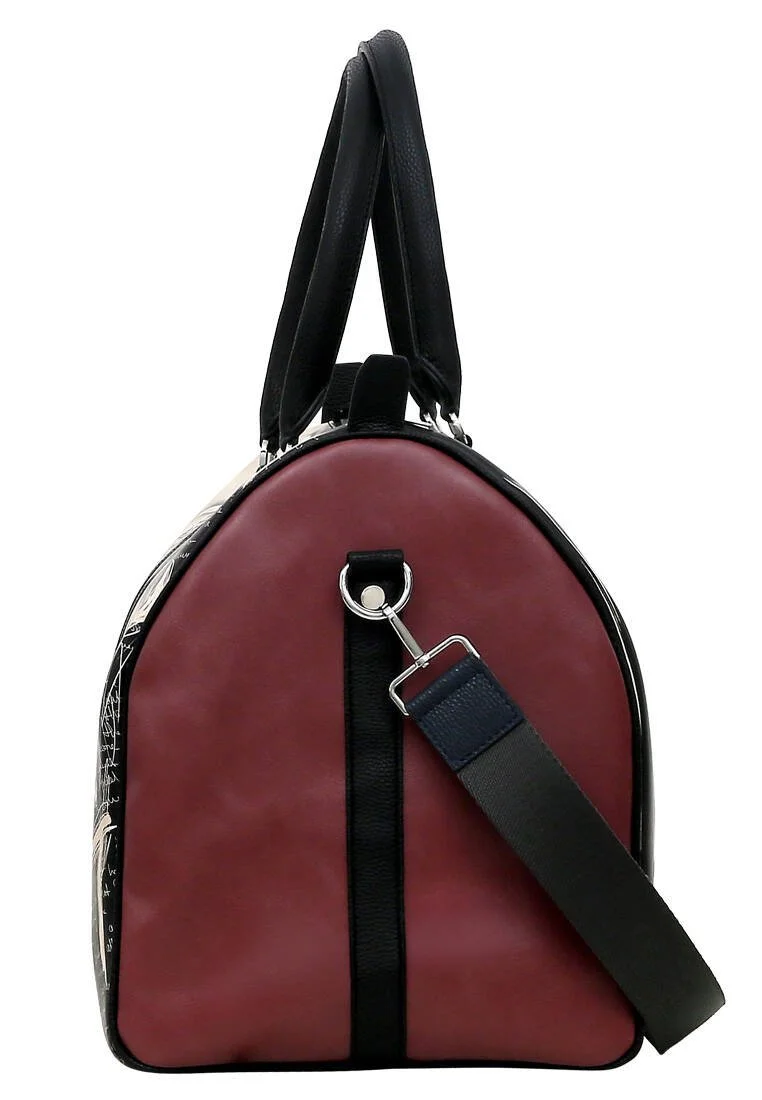 Femme Cuir Vegan Noir Sac de Voyage - What Do You Want Art Motif Femme Cuir Vegan Noir Sac de Voyage - What Do You Want Art Motif