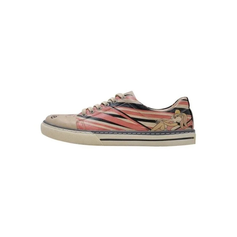 Femme Cuir Vegan Rose Baskets - Warner Bros Bugs Bunny Love is Pure Motif