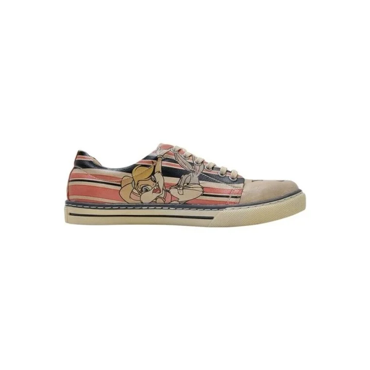Femme Cuir Vegan Rose Baskets - Warner Bros Bugs Bunny Love is Pure Motif
