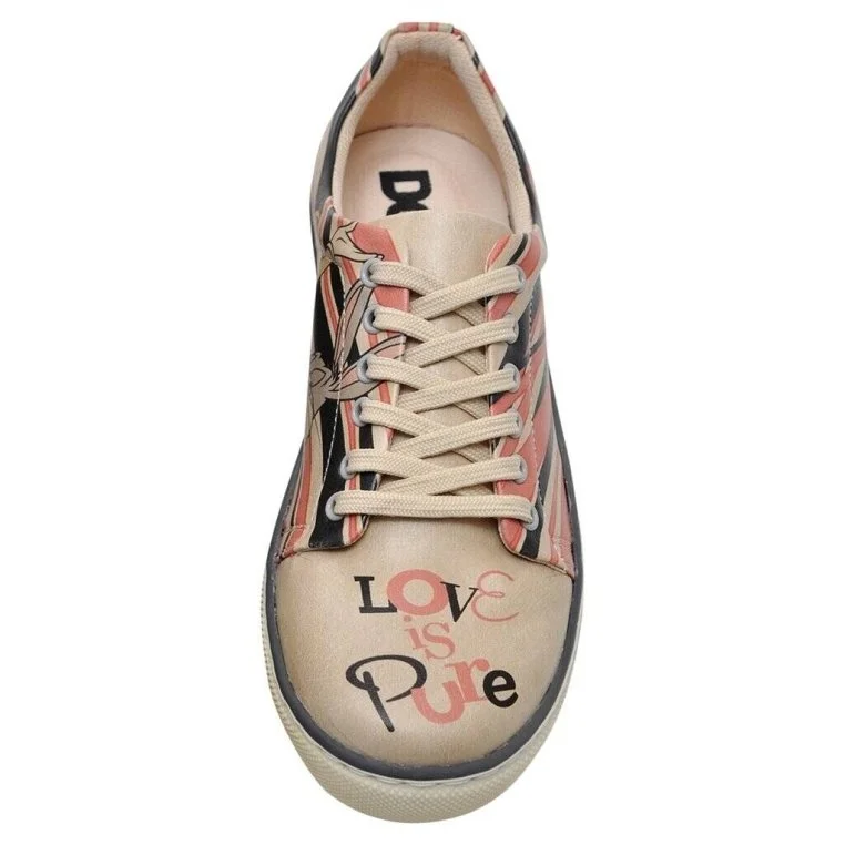 Femme Cuir Vegan Rose Baskets - Warner Bros Bugs Bunny Love is Pure Motif