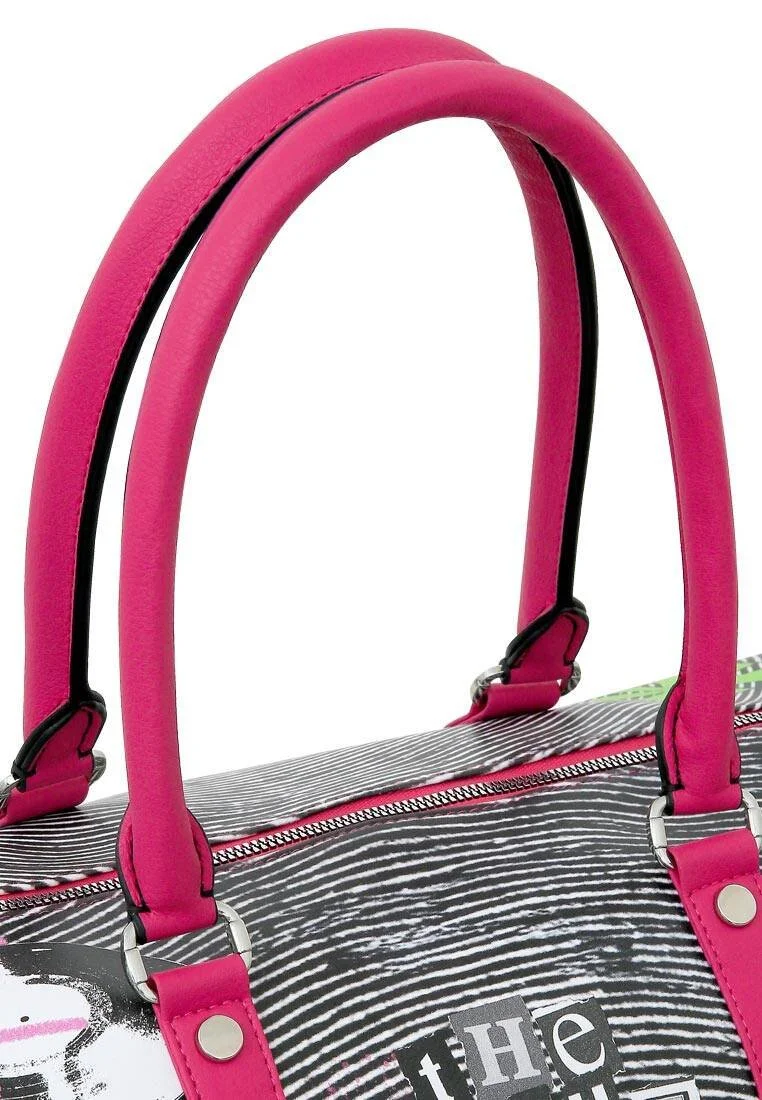 Femme Cuir Vegan Multicolore Sac de Voyage - Night Is Young Motif Femme Cuir Vegan Multicolore Sac de Voyage - Night Is Young Motif