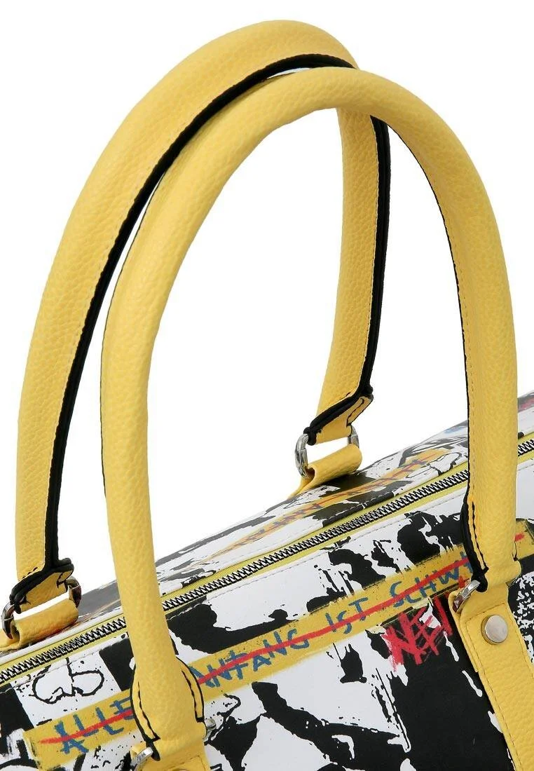 Femme Cuir Vegan Multicolore Sac de Voyage - Achso Motif Femme Cuir Vegan Multicolore Sac de Voyage - Achso Motif