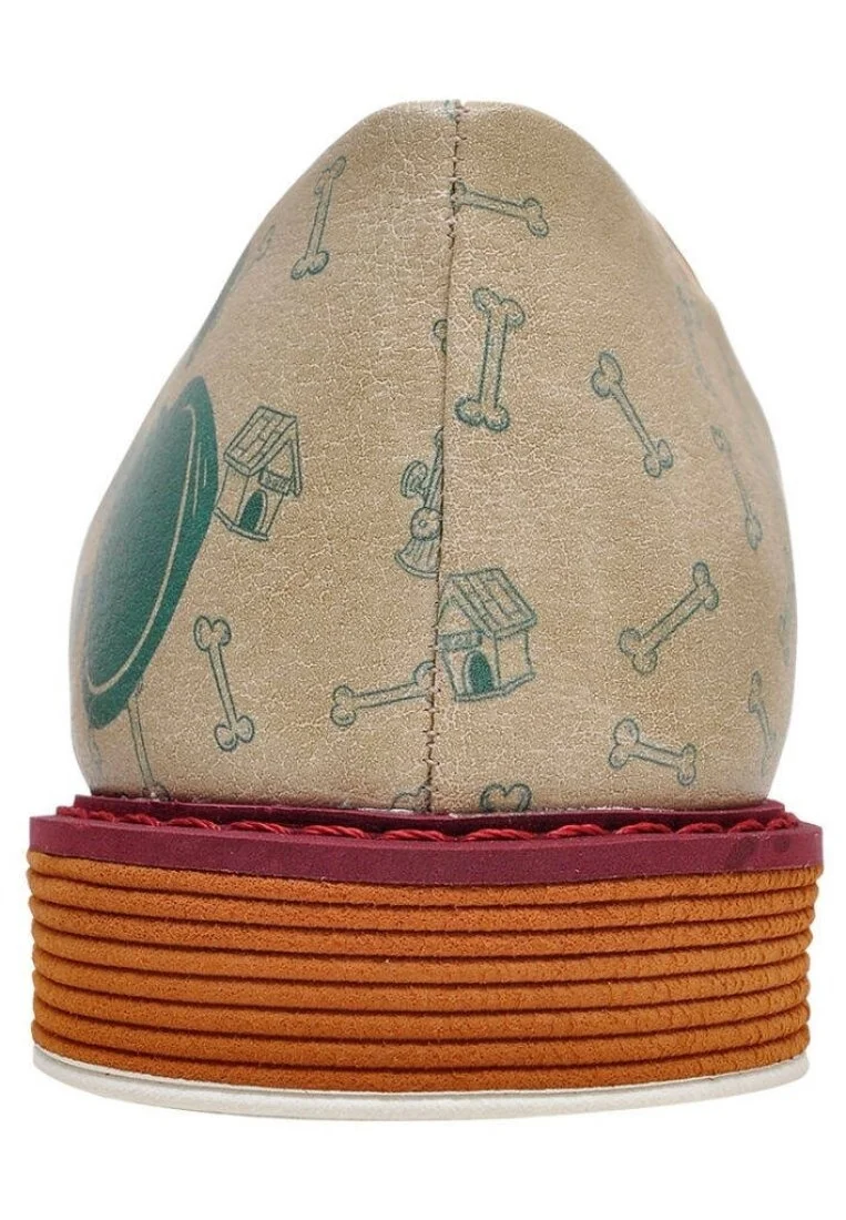 Femme Cuir Vegan Turquoise Baskets - Sleeping Dogs Motif