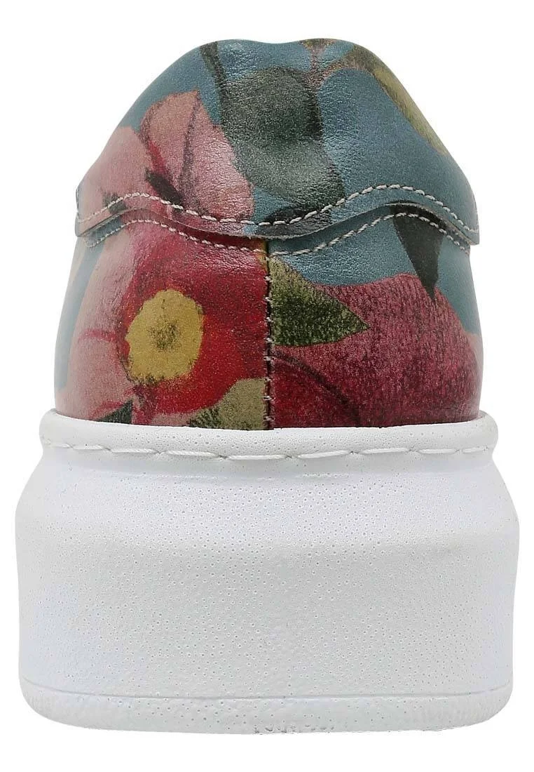 Femme Cuir Vegan Turquoise Baskets - Eye Candy & Soul Food Motif