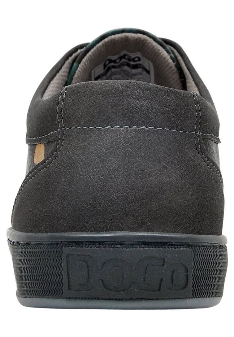 Femme Cuir Vegan Vert Baskets - Good Vibes Motif