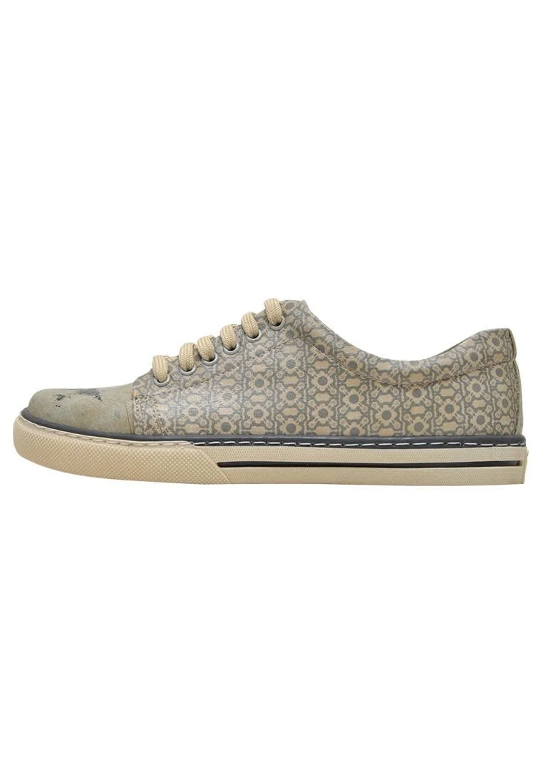 Femme Cuir Vegan Vert Baskets - Go Big Or Go Home Motif