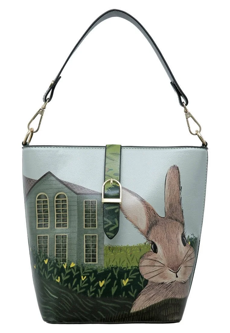 Femme Cuir Vegan Vert Sac à Main - Going on an Adventure Motif