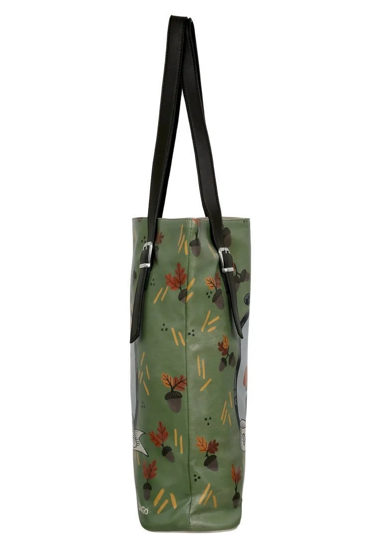 Femme Cuir Vegan Vert Sac d'épaule - Driving Me Nuts Motif
